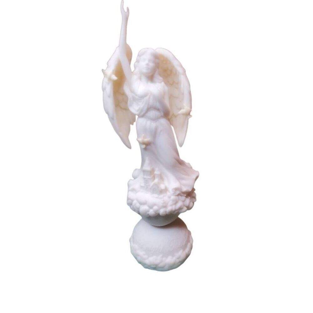 Mark Klaus Highly Detailed Angel Nativity Lighted Christmas Figurine Sculpture.